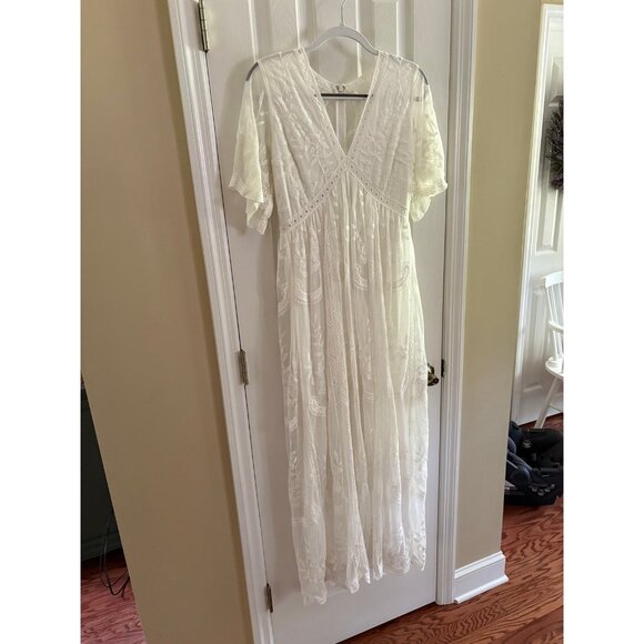 Pinkblush Lace Maxi Dress Maternity - Picture 1 of 4